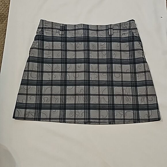 Nike Golf Dri-fit plaid Skort size 12 - Picture 1 of 9